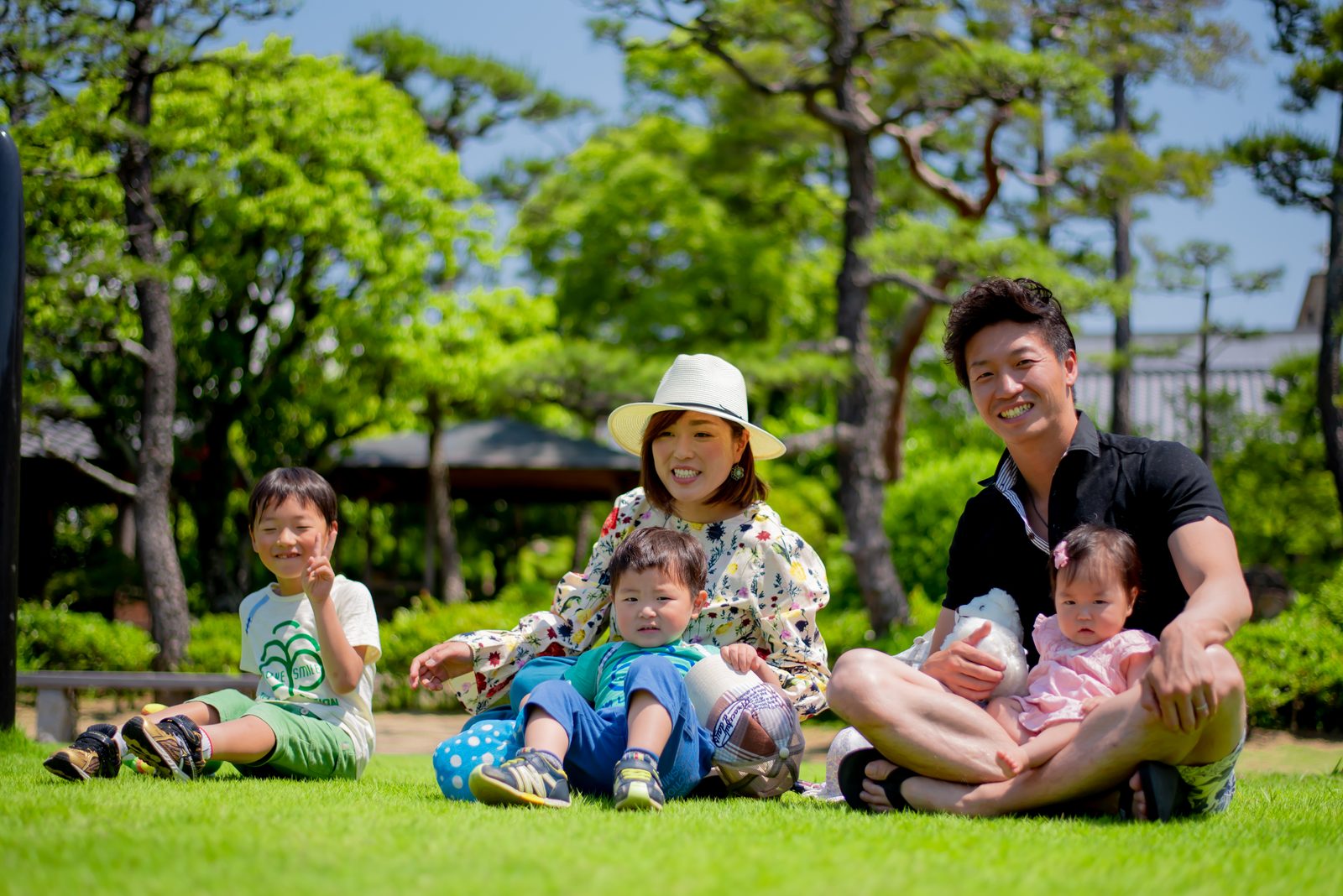 5人家族 公園